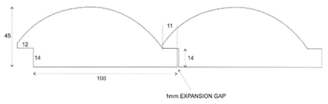 Product: 50 x 125 Log Pattern | Profile: LOG29