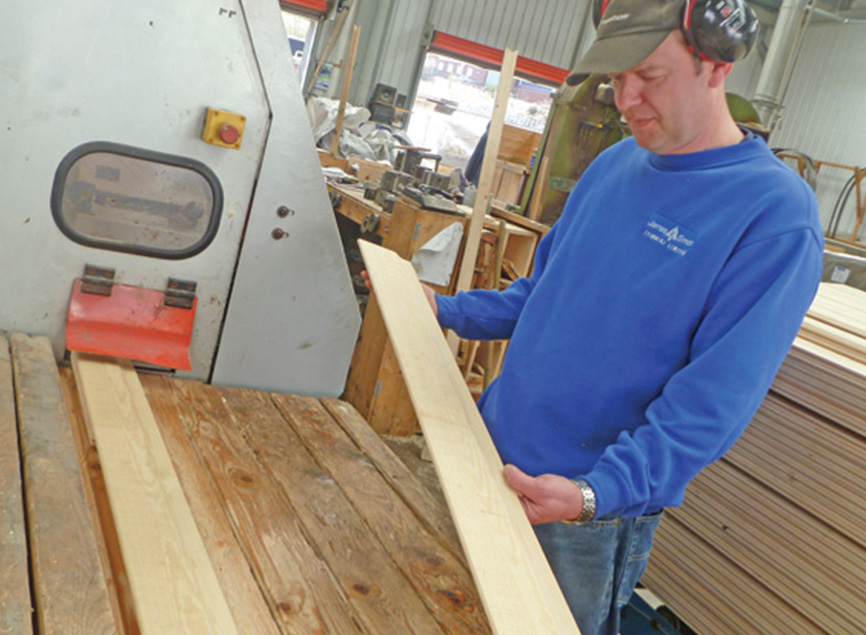 Ecolap Timber being Machined