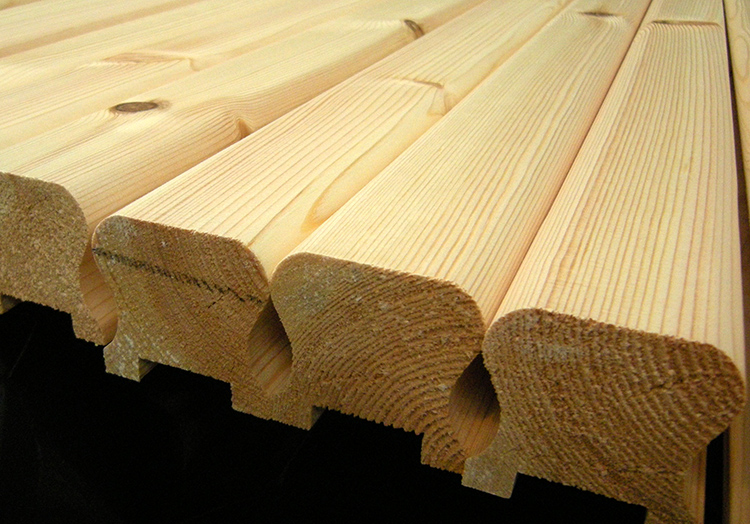 Close of up of planed timber