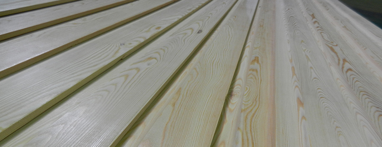 Close up of Softwood Cladding