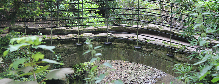 Stone bridge going over a stream